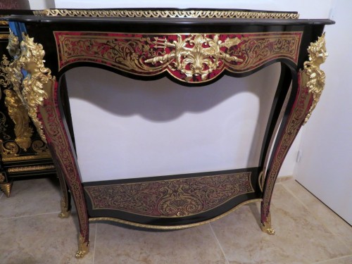 Antiquités - Console Planter in Boulle marquetry 19th Napoleon III period