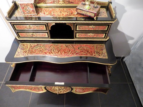 Furniture  - Napoleon III Desk in Boulle marquetry, late 19th century