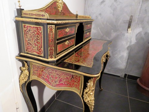 19th century - Napoleon III Desk in Boulle marquetry, late 19th century