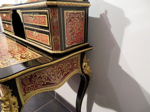 Antiquités - Napoleon III Desk in Boulle marquetry, late 19th century