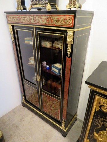 Furniture  - Napoleon III Boulle marquetry Display cabinet