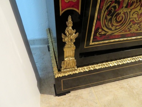 Antiquités - Napoleon III Boulle marquetry Display cabinet