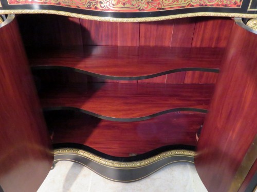 19th century - Cabinet in Boulle marquetry 19th Napoléon III