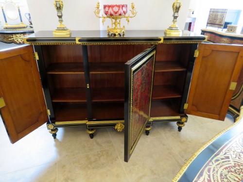 Impressive french credenza in marquetry Boulle 19th Napoléon III - 