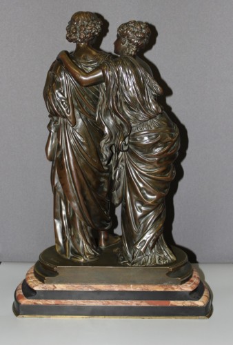 Orphée et Eurydice d'après Hippolyte Moreau (1832-1927) - Sculpture Style Napoléon III