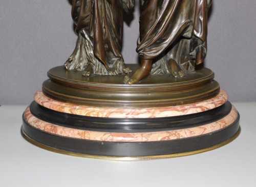 Sculpture Sculpture en Bronze - Orphée et Eurydice d'après Hippolyte Moreau (1832-1927)