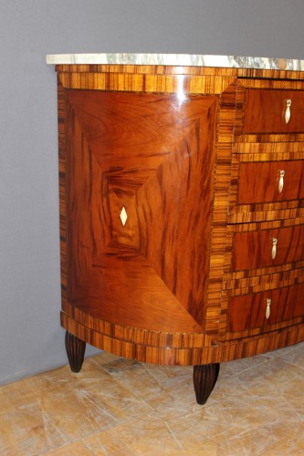 Commode demi-lune vers 1925 - Antiquités Christophe Rochet