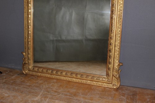 Miroir Napoléon III en stuc doré - Miroirs, Trumeaux Style Napoléon III