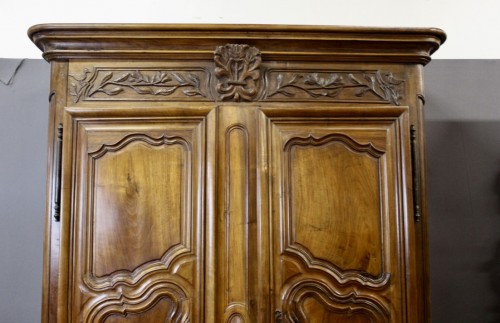 Furniture  - Louis XV wedding armoire in walnut