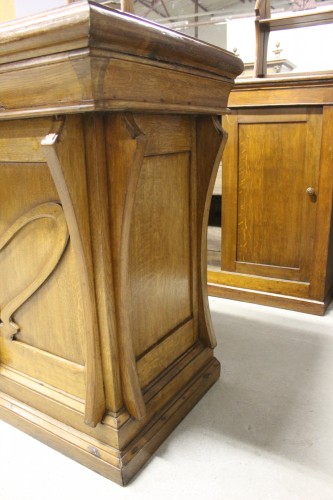 20th century - Art Nouveau bar with oak glass cabinet, circa 1900