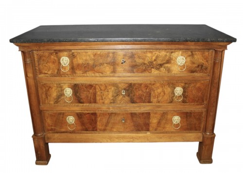 Commode en noyer XIX