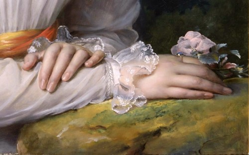 XIXe siècle - Paulin-Guérin (1783-1855) Portrait de Mademoiselle Mante de la Comédie Française