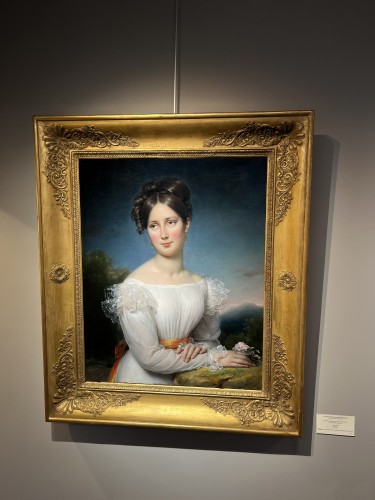 Restauration - Charles X - Paulin-Guérin (1783-1855) Portrait de Mademoiselle Mante de la Comédie Française