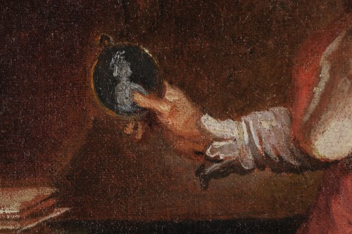 Ecole Française vers 1645 - Portrait du cardinal Mazarin - Galerie de Frise