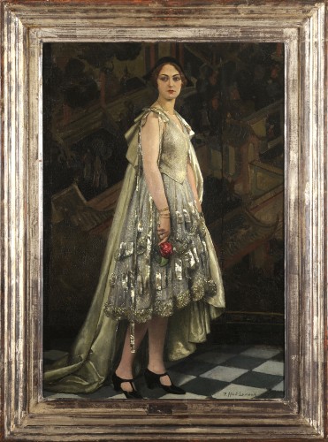 Paul-Albert Laurens (1870-1934) La Robe d’argent - Portrait d’Hélène Kauffmann