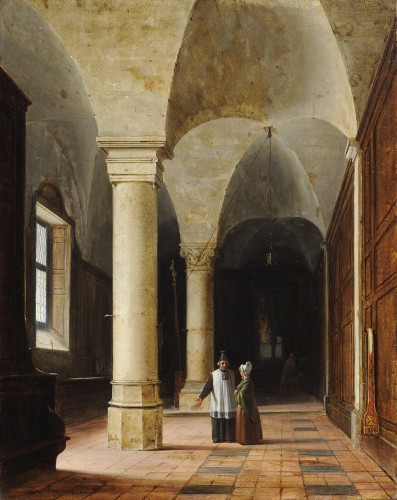 Charles Arrowsmith (1798-1833) Intérieur de sacristie