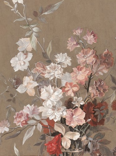 Tableaux et dessins Dessin, Aquarelle & Pastel - Fleurs dans un verre, posé sur un livre; attribué à Jean-Louis PREVOST (1745-1827)