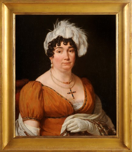 Ecole française vers 1815 - Portrait de Madame Leblond