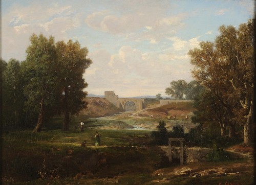 Antoine-Claude Ponthus-Cinier (1812-1885) Environs de Lyon - Tableaux et dessins Style Louis-Philippe