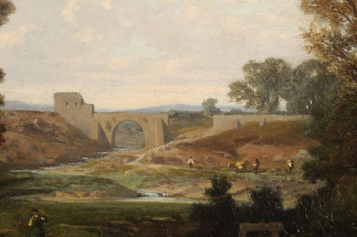 Tableaux et dessins Tableaux XIXe siècle - Antoine-Claude Ponthus-Cinier (1812-1885) Environs de Lyon