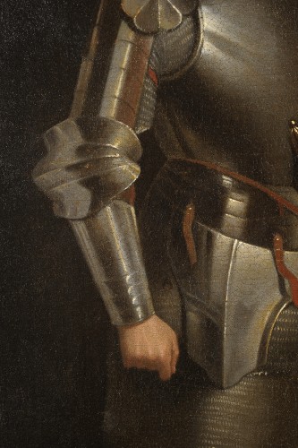 Etude d’homme en armure, L’imitateur de Giorgione (France ou Italie, début du XVIIe siècle) - Galerie de Frise