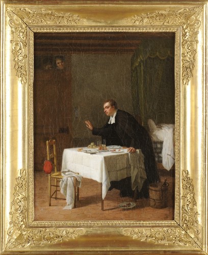 Pierre Duval Lecamus (1790-1854) Dîner en bonne compagnie