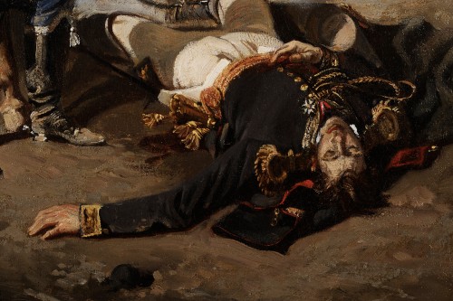 Edouard Armand-Dumaresq (1826-1895) Une mort glorieuse ou La mort du général Kirgener - Galerie de Frise