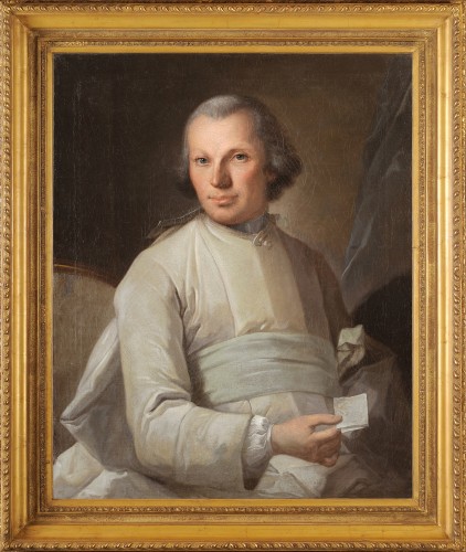 Ecole française vers 1760 - Portrait d’un Prémontré