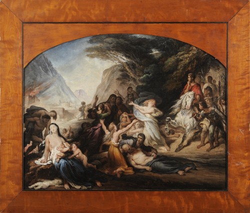 François-Joseph Heim (1787-1865) La prise de Troie - Tableaux et dessins Style Louis-Philippe