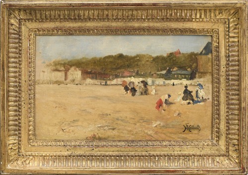 Ferdinand Heilbuth (1829-1889) Crinolines sur la plage de Trouville Normandie