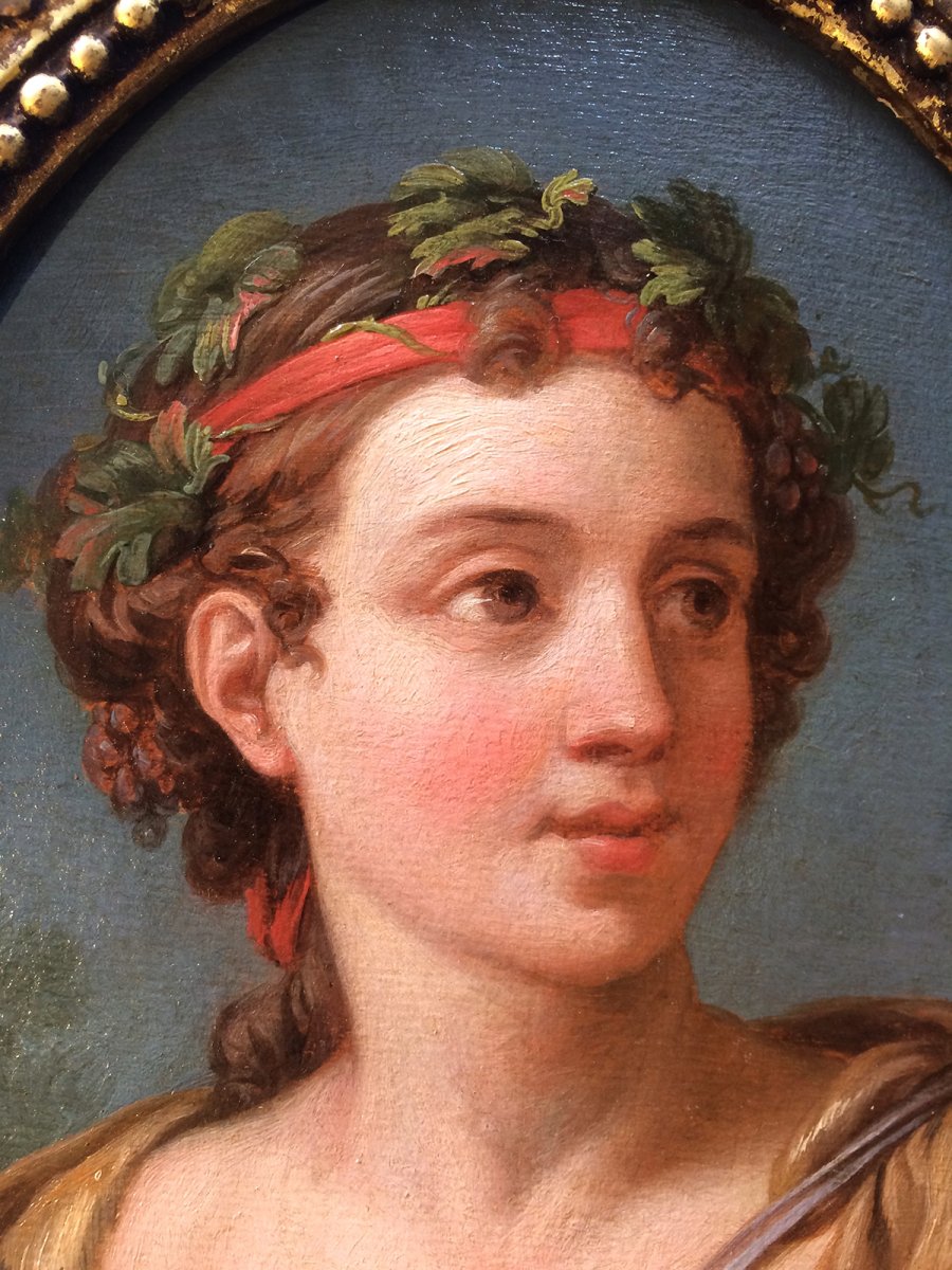 Portrait Du Jeune Bacchus Joseph Marie Vien 1716 1809 Xviiie 