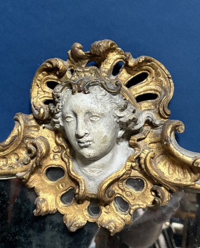 French Regence - Mirror with the effigy of Diana the Huntress, Paris, Régence period