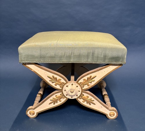 Series of four folding stools circa 1850 - 