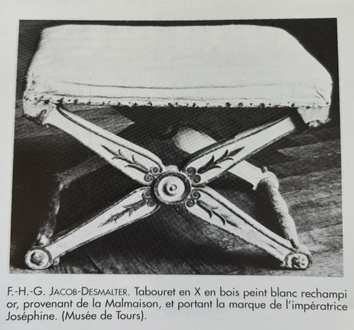 Antiquités - Series of four folding stools circa 1850