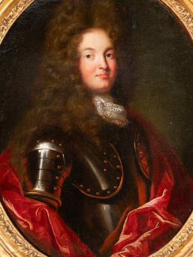 Portrait du Duc de St Simon, école Française vers 1700 - Tableaux et dessins Style Louis XIV