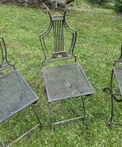 Wrought iron and bronze garden furniture - Napoléon III