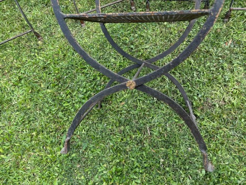 Napoléon III - Wrought iron and bronze garden furniture