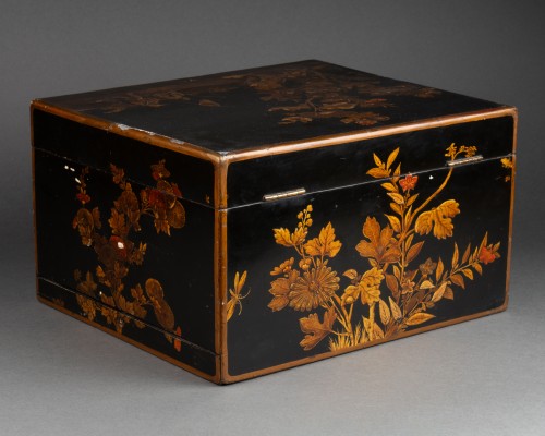 Louis XV - Coffret à système en vernis martin, Paris vers 1730-1750