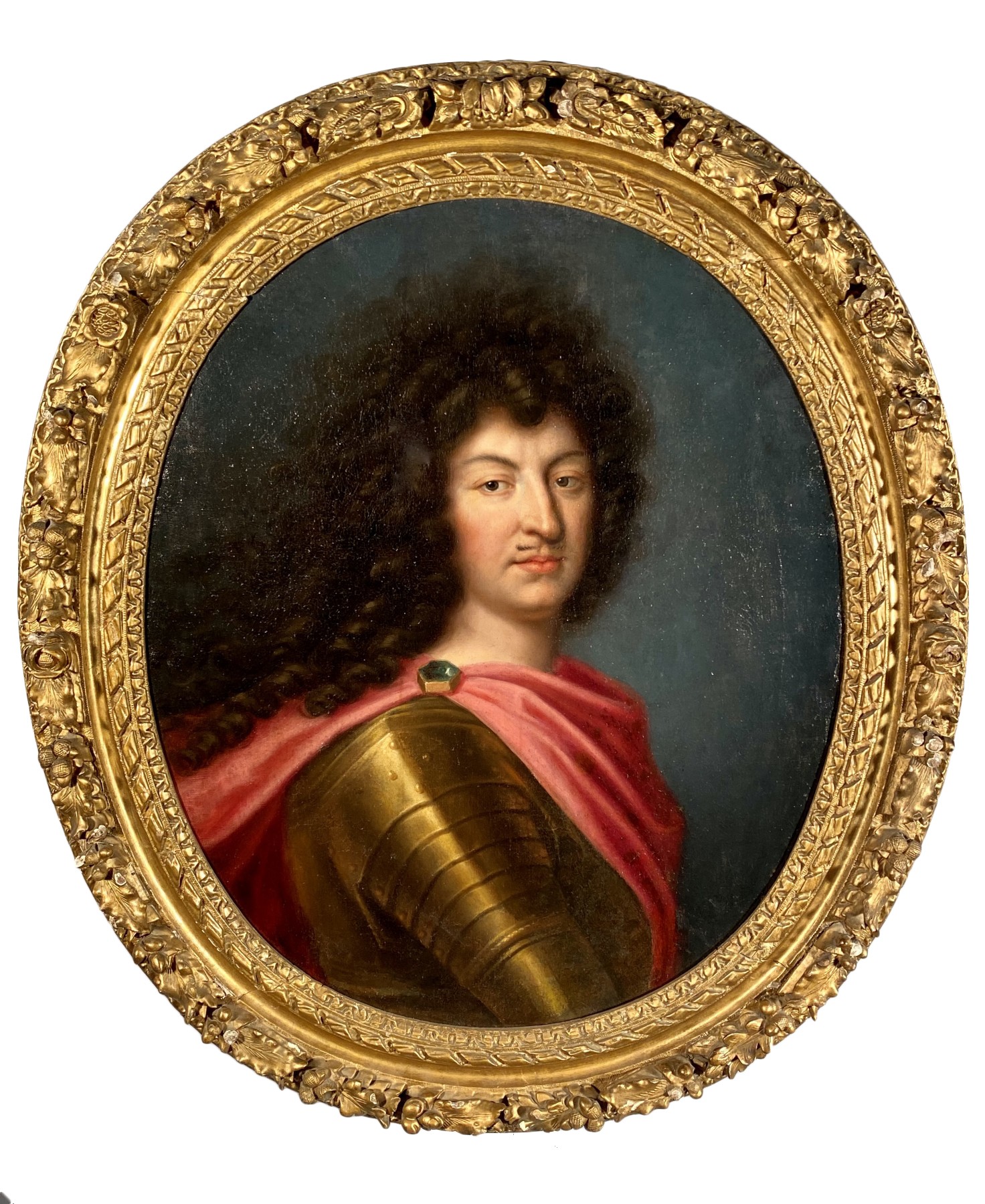 Portrait of Louis XIV in armor - Pierre Mignard, circa 1680 - Ref.83764