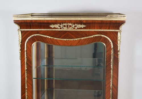 Mobilier Buffet - Vitrine en marqueterie de palissandre époque Napoléon III