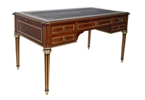 Bureau plat à tirettes époque Napoléon III - Mobilier Style Napoléon III