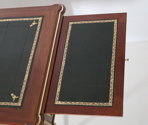 XIXe siècle - Bureau plat à tirettes époque Napoléon III