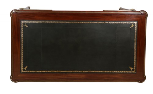 Bureau plat à tirettes époque Napoléon III - Napoléon III