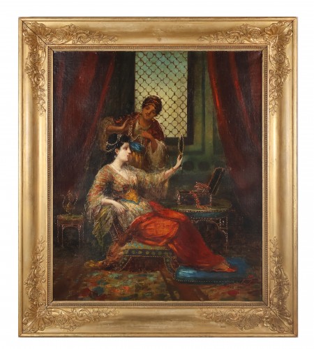 Femme au harem, Frédéric Borgella  (1833-1901)