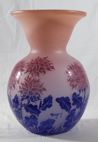 Grand vase boule signé DEGUE époque Art-Déco - Galerie Lauretta