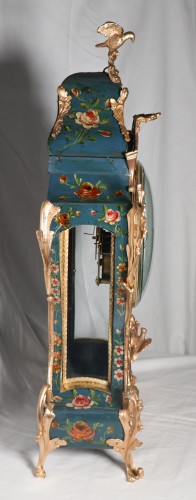 XVIIIe siècle - Cartel d’applique et sa console en vernis Martin A J Jollain époque Louis XV