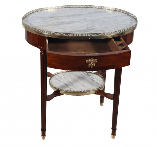 Table bouillotte en acajou époque Louis XVI - Galerie Lauretta