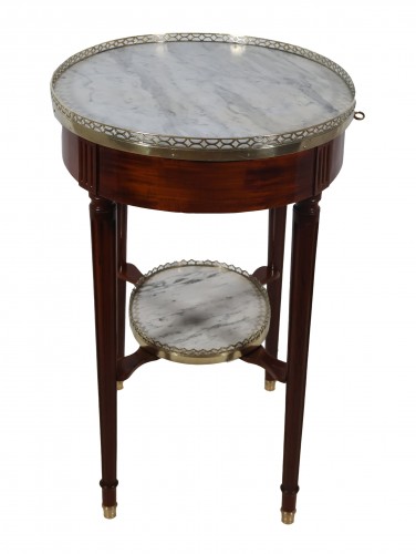 Louis XVI - Table bouillotte en acajou époque Louis XVI