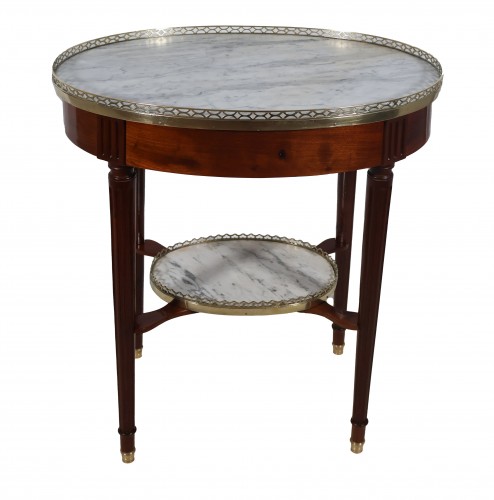 Antiquités - Table bouillotte en acajou époque Louis XVI