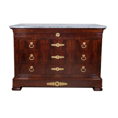 Restauration period mahogany chest of drawers Alexandre Maigret